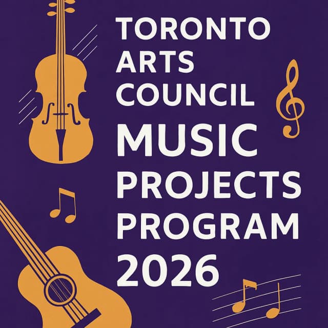 Toronto Arts Council Music Projects Program 2026