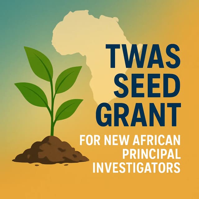 TWAS Seed Grant for New African Principal Investigators