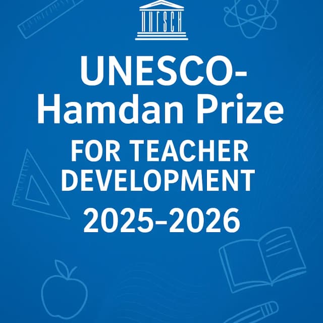 UNESCO-Hamdan Prize for Teacher Development 2025-2026
