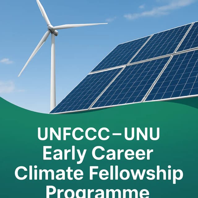 UNFCCC β UNU Early Career Climate Fellowship Programme