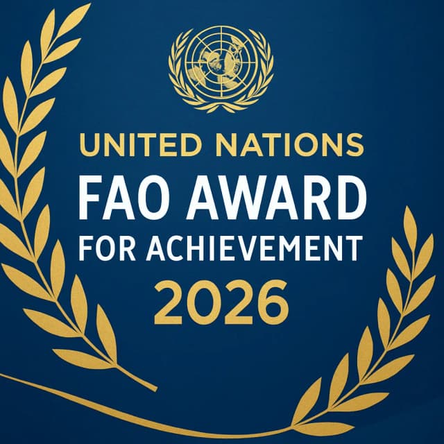 United Nations FAO Award for Achievement 2026