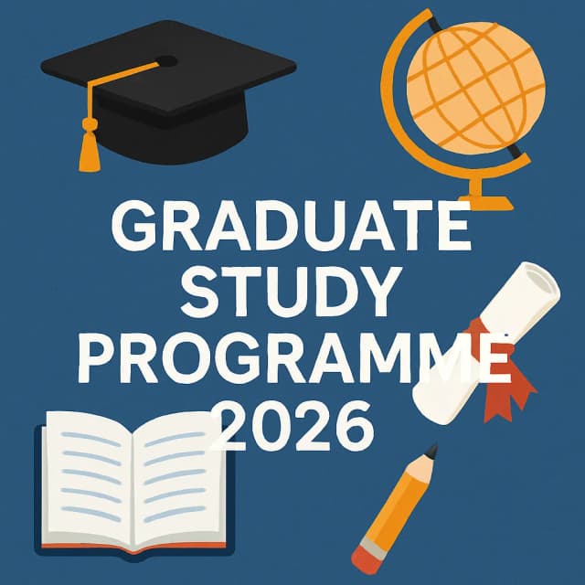 Graduate Study Programme 2026