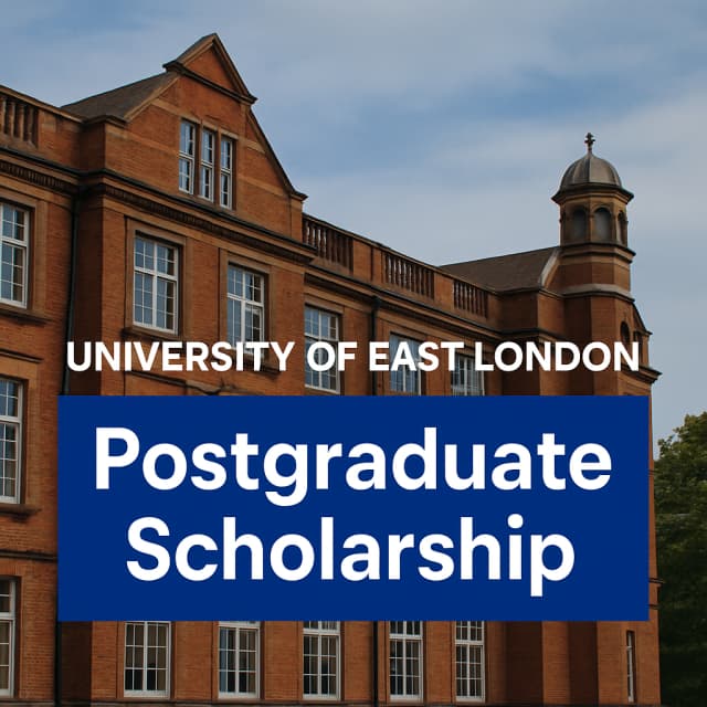 University Of East London Postgraduate Scholarship
