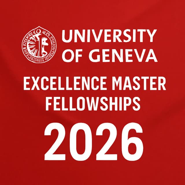 University of Geneva Excellence Master Fellowships 2026