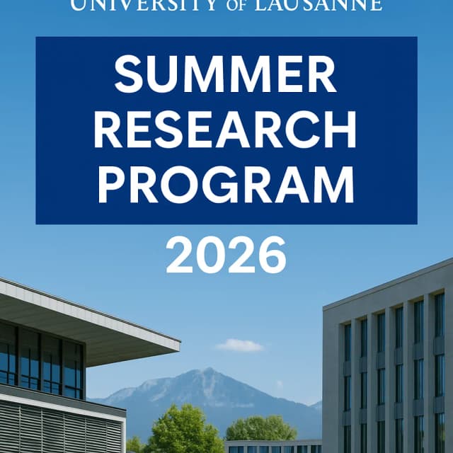 University of Lausanne (UNIL) Summer Research Program 2026