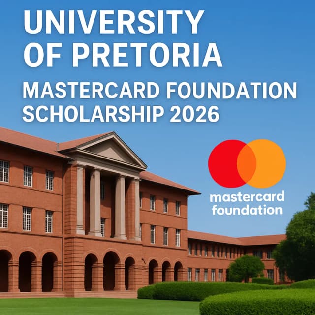 University of Pretoria Mastercard Foundation Scholarship 2026