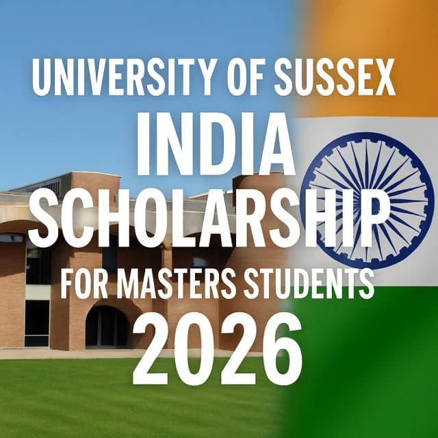 University of Sussex India Scholarship for Masters Students 2026