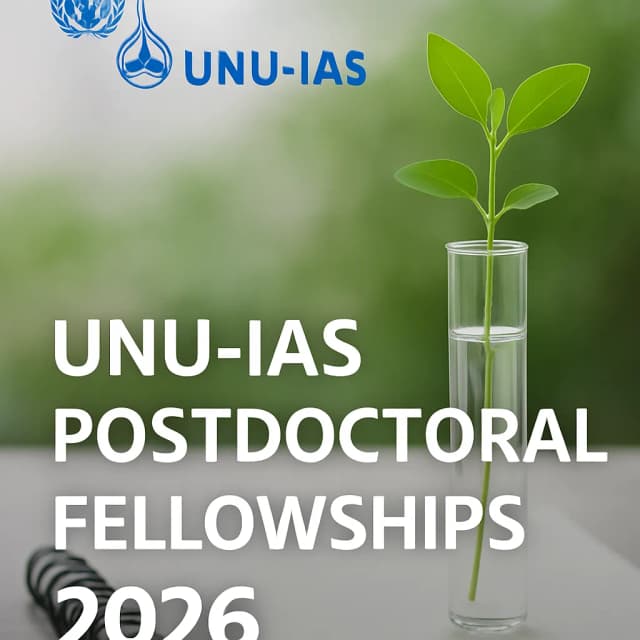 UNU-IAS Postdoctoral Fellowships 2026