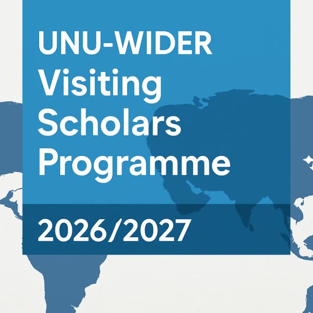 UNU-WIDER Visiting Scholars Program 2026/2027