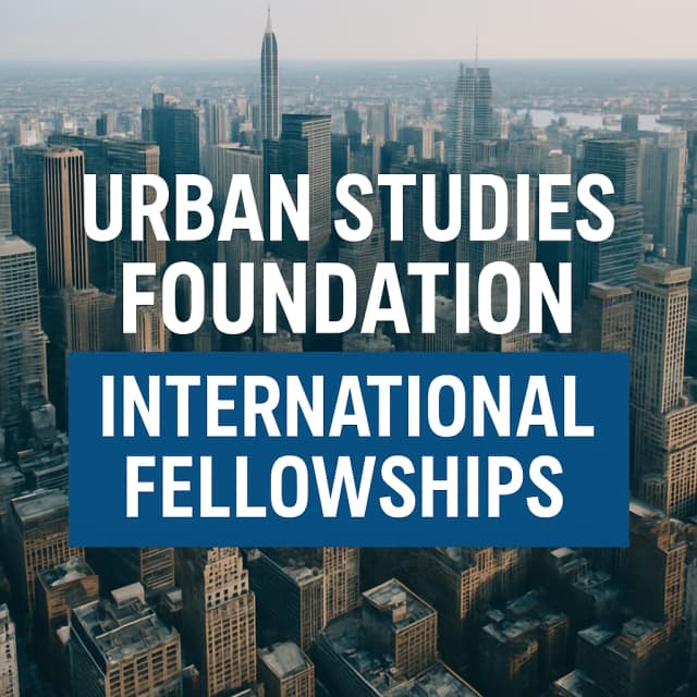 Urban Studies Foundation International Fellowships