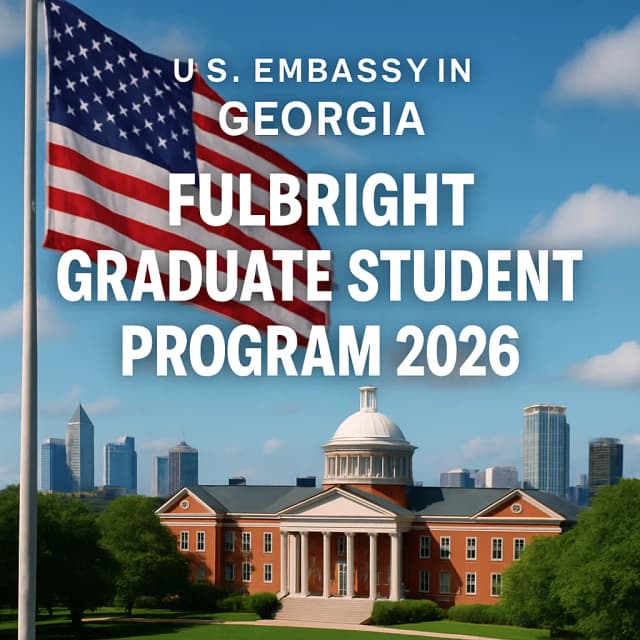 U.S. Embassy in Georgia - Fulbright Graduate Student Program 2026