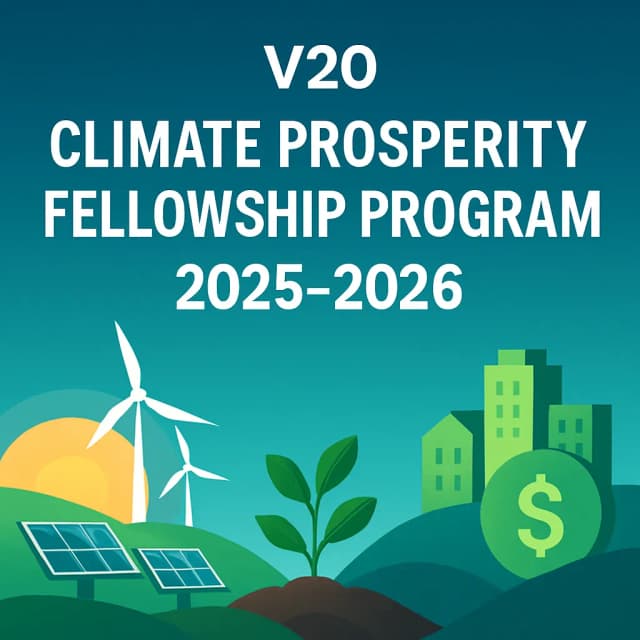 V20 Climate Prosperity Fellowship Program 2025-2026