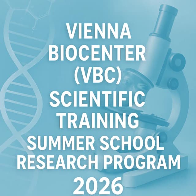 Vienna BioCenter (VBC) Scientific Training Summer School Research Program 2026