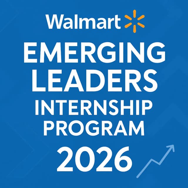 Walmart Emerging Leaders Internship Program 2026