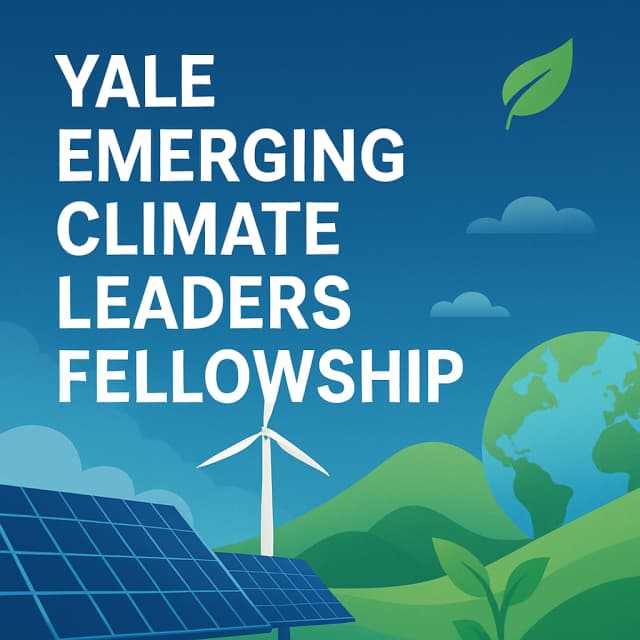 Yale Emerging Climate Leaders Fellowship