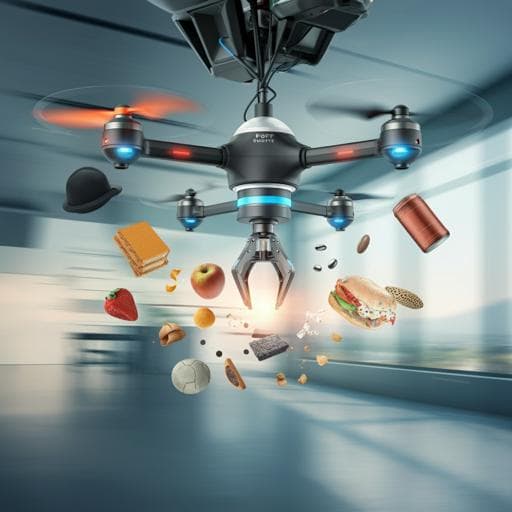 High-speed aerial grasping using a soft drone with onboard perception