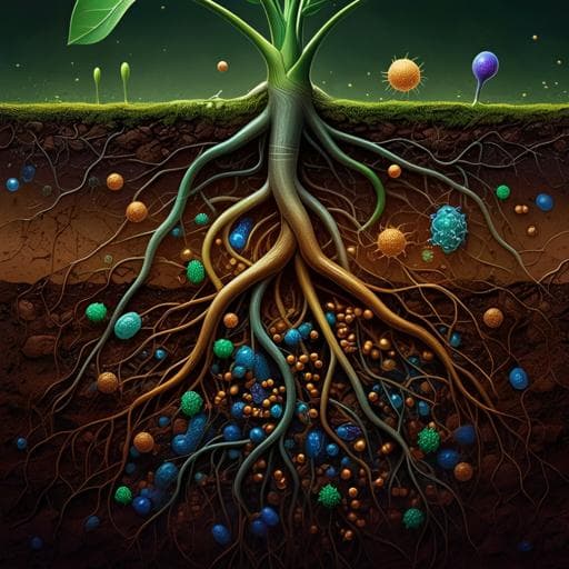 Plant diversity drives positive microbial associations in the rhizosphere enhancing carbon use efficiency in agricultural soils
