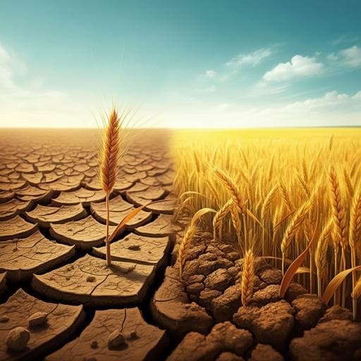 Multi-annual prediction of drought and heat stress to support decision making in the wheat sector