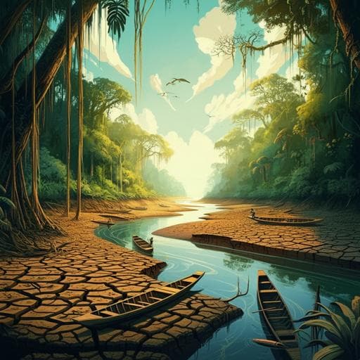 Severe droughts reduce river navigability and isolate communities in the Brazilian Amazon