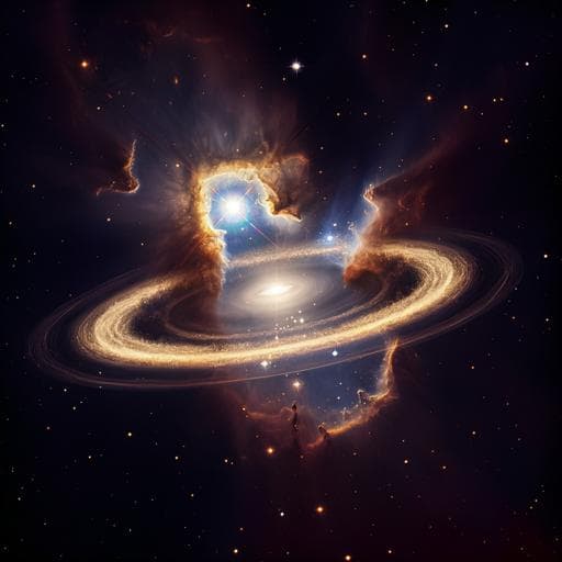 A core in a star-forming disc as evidence of inside-out growth in the early Universe
