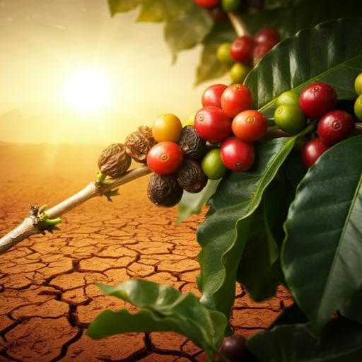 Impact of drought associated with high temperatures on *Coffea canephora* plantations: a case study in Espírito Santo State, Brazil