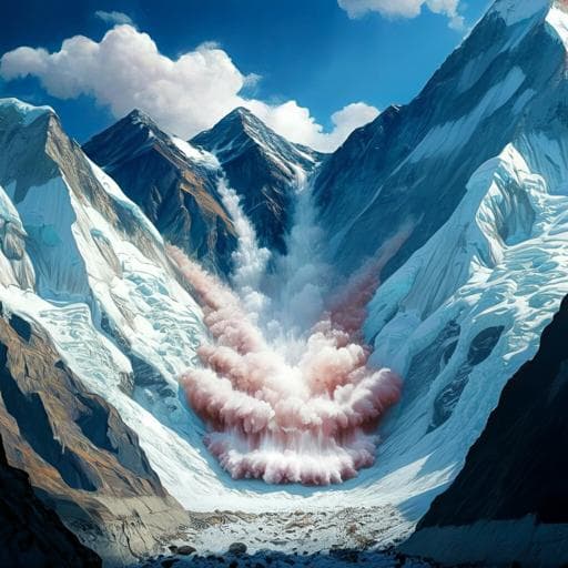 An earthquake-triggered avalanche in Nepal in 2015 was exacerbated by climate variability and snowfall anomalies