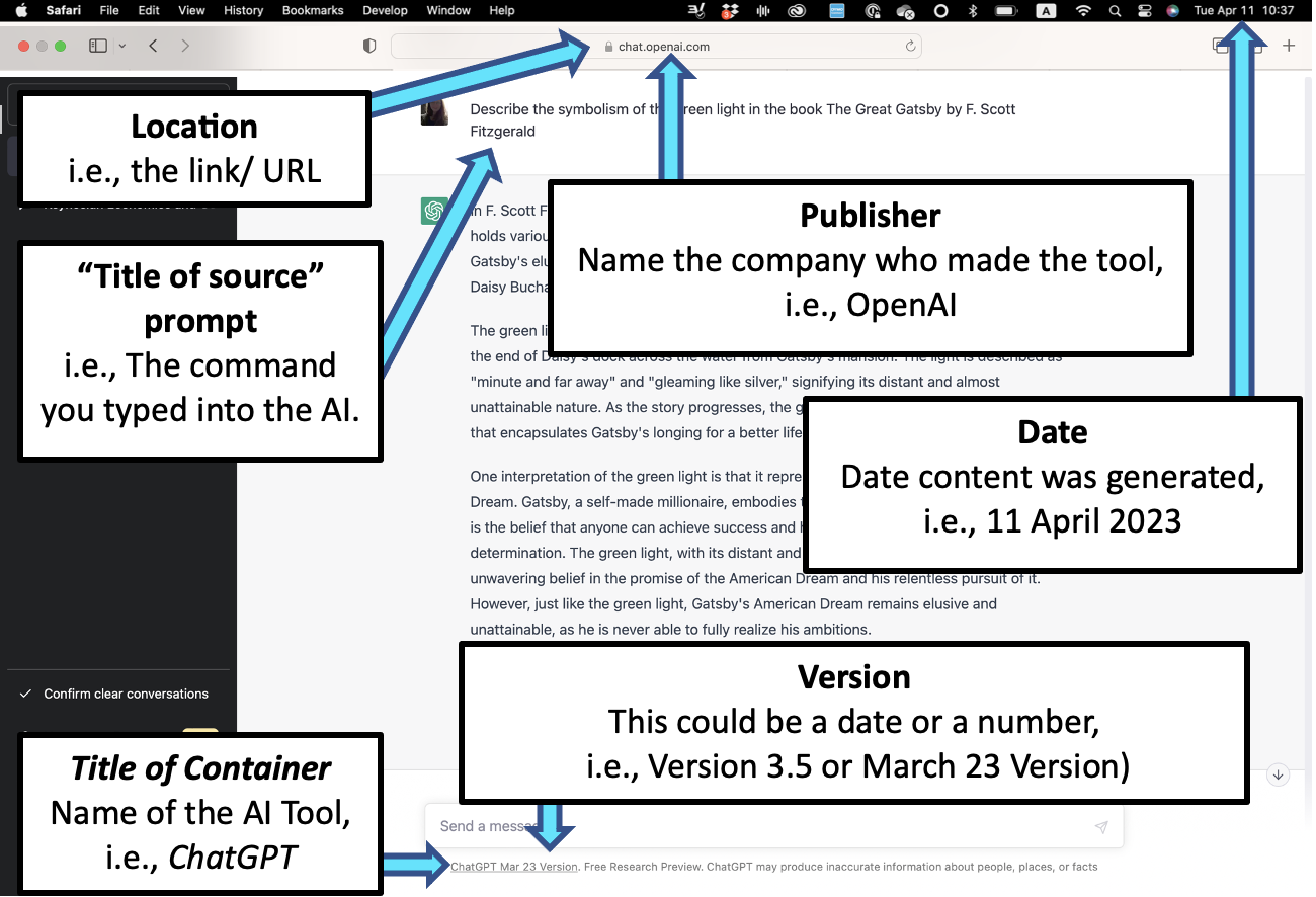 AI and Chat GPT - Citation Guide - MLA9 - LibGuides at United World College Changshu