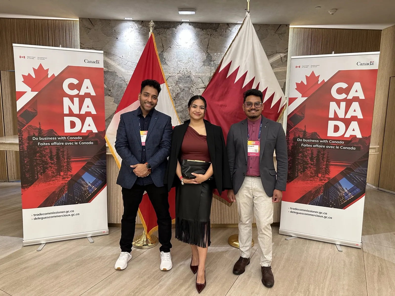 ResearchBunny at the Canadian Embassy in Doha