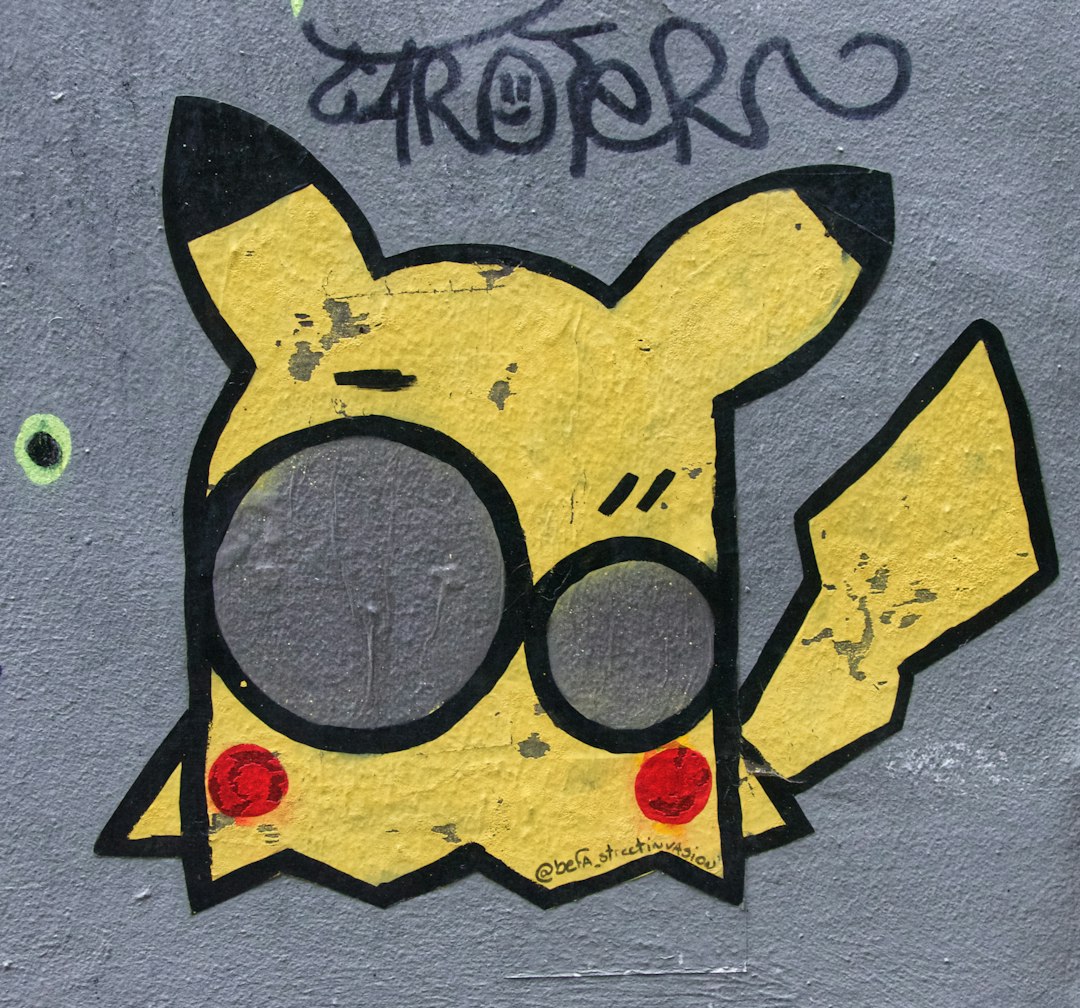 black and yellow smiley sticker